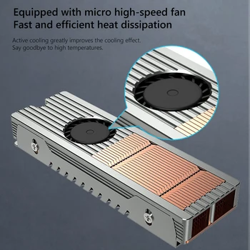 Охлаждающий Радиатор TEUCER PCIE NVMe NGFF M.2 Охлаждающий Радиатор с Силиконовыми Термонакладками M.2 2280 SSD Cooler Компьютерные Аксессуары 0