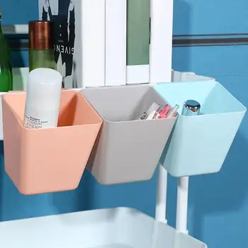 Пластиковый удобный мусорный бак, легко моющийся, 4 цвета, ведро для хранения, влагостойкое для спальни