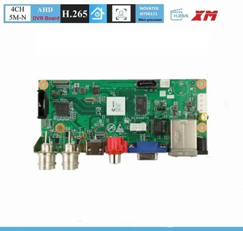 Плата XM 4CH 6 в 1 AHD CVI TVI IP CVBS 5MP-N CCTV DVR поддерживает обнаружение движения и 4 режима записи видеонаблюдения 0