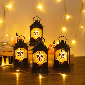 Подвесной фонарь на Хэллоуин, Рождественские свечи, Рождественские настольные украшения для офиса
