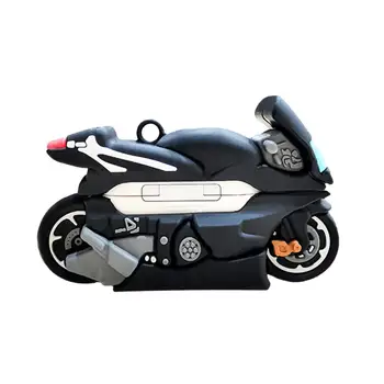 Полезная мультяшная пылезащитная силиконовая 3D мотоциклетная беспроводная Bluetooth-совместимая гарнитура для наушников AirPods 1/2/3/Pro