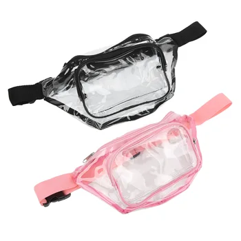 Прозрачная поясная сумка с прозрачной застежкой-молнией для концертов