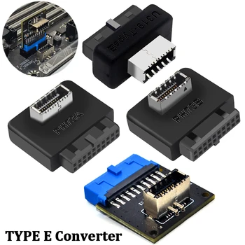 Разъем USB 3.1 / 3.0 на передней панели с 19-контактным преобразователем в TYPE-E с 20-контактным преобразователем, удлинитель, адаптер USB-разъема для материнской платы ПК