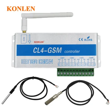 Релейный контроллер CL4 GSM с датчиком температуры и влажности, SMS-пульт дистанционного управления, выключатель питания, 4-канальная автоматизация умной бытовой техники