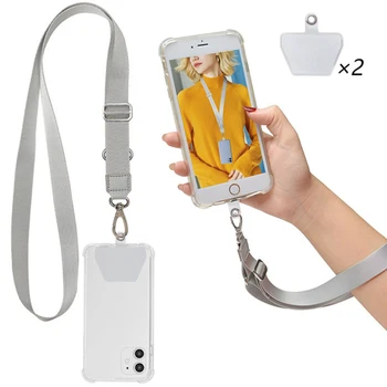 Ремешок для телефона, регулируемый съемный шейный шнур, ремешок для шнура безопасности телефона, страховочный трос для всех телефонов, чехол для iPhone 12/13 / max