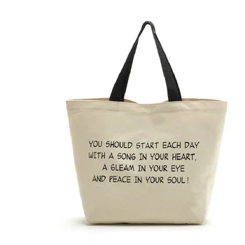Роскошная экологичная сумка-тоут из хлопчатобумажной ткани весом 8-12 унций, пригодная для вторичной переработки, с печатью логотипа бренда, Прочные оптовые холщовые сумки для покупок