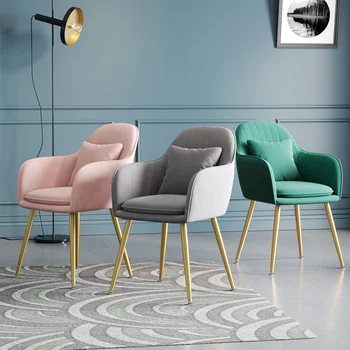 Роскошный Бархатный Обеденный стул для гостиной Nordic Eiffel Cafe, Современный Дизайнерский Обеденный стул, Точная Копия Шезлонгов, Библиотечная мебель