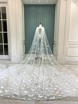 Свадебные Болеро, Белые Объемные жакеты с бабочками, Шаль для свадебных обертываний, Вечерние Элегантные Аксессуары 2022