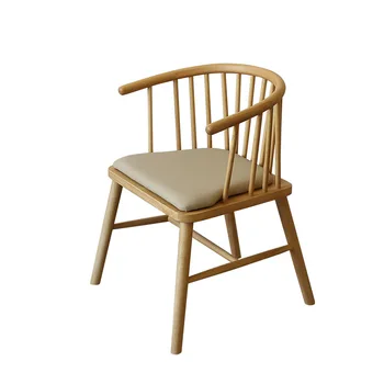 Североевропейский стул со спинкой Простой Современный Роскошный Повседневный стул для столовой Деревянный обеденный стол Удобный стул