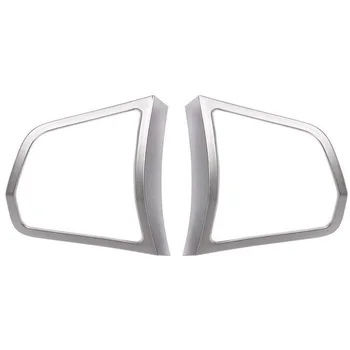 Серебристо-матовый хромированный молдинг крышки переключателя рулевого колеса для BMW 5 серии F10 520 528I 2011 2012 2013