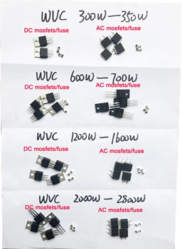 Серия WVC 300 Вт-2800 Вт Сеточный микроинвертор MOSFETS Металл-оксидный полупроводниковый полевой транзистор и предохранитель 0