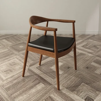 Скандинавские Кожаные Офисные стулья для столовой, Эргономичный Современный стол, Салонный обеденный стул, Шезлонги для гостиной, мебель для дома