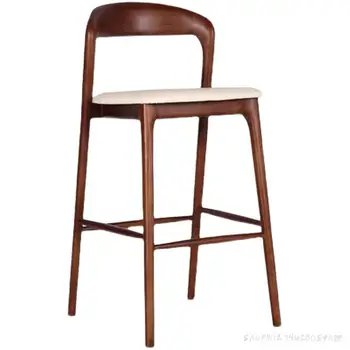 Скандинавский Дизайн деревянных обеденных стульев Минималистичный Дизайн Высоких кухонных обеденных стульев, Современный пол, мебель для гостиной Muebles De Cocina