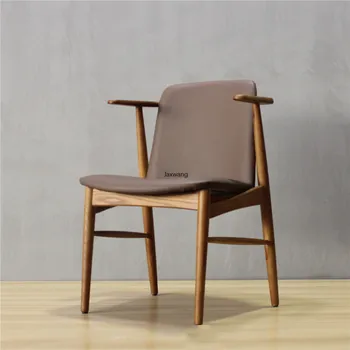 Скандинавский обеденный стул, кухонное кресло Kithchen, современное минималистское кресло, обеденные стулья, деревянная мебель для дома, стул для кухни 0