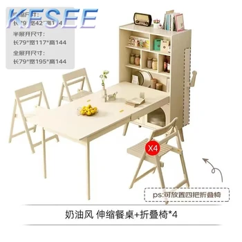 Складной обеденный стол Kfsee с 4 стульями 0