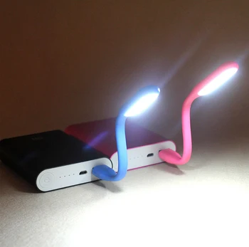 Со светодиодной лампой Mini USB, креативной гибкой портативной для Xiaomi Power Bank, 1 шт. для ноутбука comupter, НОВЫЙ