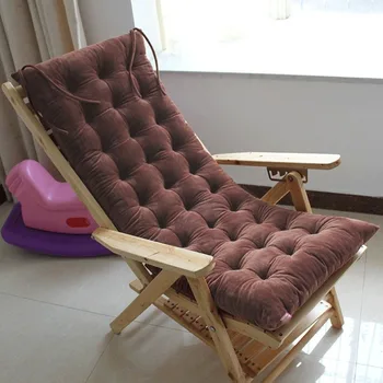 Современная простая утолщенная однотонная подушка для кресла-качалки, нескользящий диван-шезлонг, пляжное кресло, подушки для эркера, домашний декор