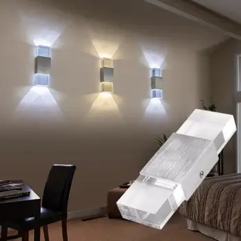 Современный светодиодный настенный светильник с двойными головками, ночник, освещение для дома в помещении