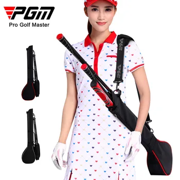 Сумки для гольфа PGM для тренировок на открытом воздухе, сумка для пистолета для гольфа, складная конструкция, портативные 3 клюшки для мужчин и женщин, набор спортивных мячей 0