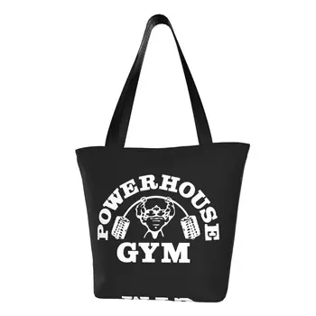 Сумки для покупок в тренажерном зале Powerhouse, сумки для покупок, холщовая сумка для покупок, сумка для бодибилдинга, сумка для мышц Большой емкости
