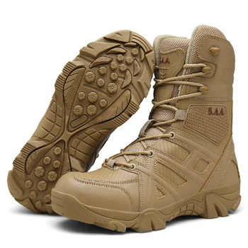 Тактические ботинки, военные мужские ботинки, армейские ботинки большого размера для мужчин, уличные армейские ботинки, мужская бесплатная доставка, Альпинистская походная обувь 0