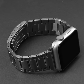 Титановый Ремешок для Apple Watch Men Band Ultra 49 мм 41 45 мм Роскошный браслет-звено для iWatch Серии 8 7 SE 6 5 4 40 44 мм 38 42 мм