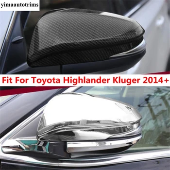 Украшение крышки зеркала заднего вида, Защитная накладка для Toyota Highlander Kluger 2014 - 2019, Аксессуары для экстерьера 0
