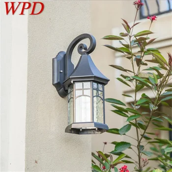 Уличный ретро-настенный светильник WPD, классический светодиодный светильник, Водонепроницаемые бра для дома, веранды, Виллы.