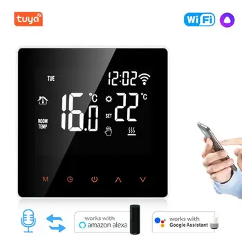 Умный термостат Tuya WiFi, электрический подогрев пола, водяной/газовый котел, пульт дистанционного управления температурой для Smartlife Google Home Alexa