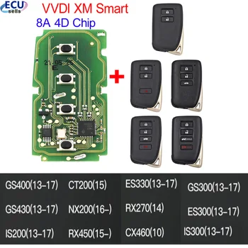 Универсальный Дистанционный Ключ VVDI XM Smart с печатной платой для Lexus NX GS RX IS ES GX LX Fit KEY TOOL Plus Max VVDI2 VVDI Mini Для повторного использования