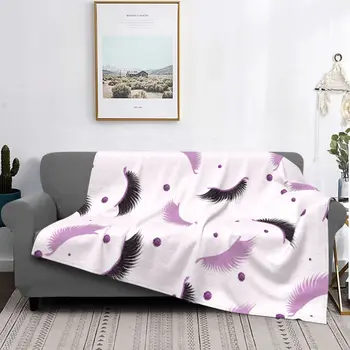 Фланелевое одеяло с рисунком ресниц, осенние красивые глаза, дышащие теплые пледы для постельного белья, плюшевое тонкое одеяло для путешествий