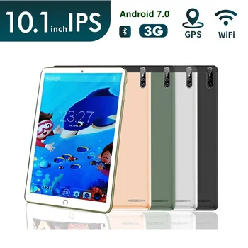 Флэш-продажи 10-дюймовый 1 ГБ ОЗУ + 16 ГБ Пзу Android 7.0 Телефонный Звонок 3G Планшет P30 MTK6592 IPS Экран Четырехъядерный WIFI SIM Двойная камера
