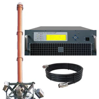 Цифровой ТВ-передатчик 300 Вт VHF UHF + антенна + комплект кабелей