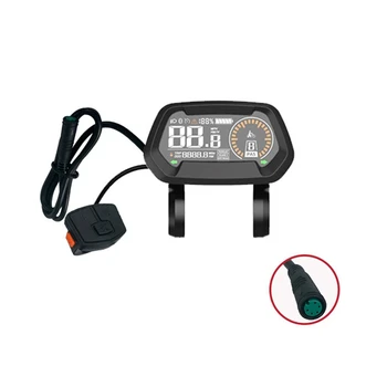 Черный ЖК-экран ABS ЖК-дисплей для Bafang Mid Motor BBS01 02 HD Display Запчасти для электровелосипедов