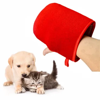Чистка перчаток для удаления шерсти домашних собак, уход за собаками, массаж мягких ворсистых средств, кошачьих принадлежностей, щетка для перчаток для массажа при купании собак 0