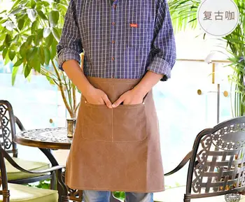 Шеф-бариста ресторана в корейском стиле, Короткая юбка, мужской рабочий Маленький фартук, Женская половина