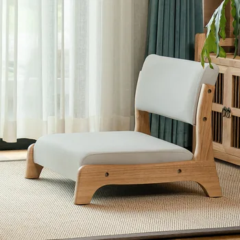 Японский напольный стул Damedai Деревянные татами Zaisu Подставка для спинки стула без ножек Отлично подходит для чтения, медитации, гостиной, балкона