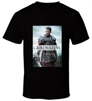 мужская хлопчатобумажная футболка, мужская футболка New Gladiator Russell Crowe 1, Новая футболка, Размер США Em1, Мужская одежда, футболка