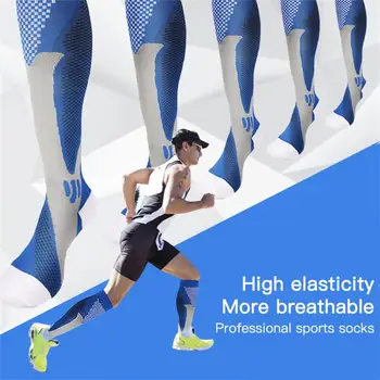 1-8 шт. Компрессионные носки для бега для мужчин и женщин для футбола, снимающие усталость, облегчающие боль 20-30 мм рт. ст., черные компрессионные носки, подходящие для 1