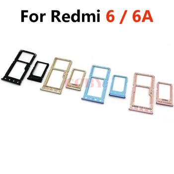 1 комплект лотка для sim-карт для Xiaomi Redmi 6 6A Держатель лотка для SIM-карт Запасная часть 1