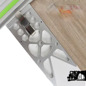 340 мм 90 ° Фрезерный стол Вставная пластина из алюминия для деревообрабатывающих верстаков Фрезерная пластина Инструменты для фрезерования и обрезки древесины Доска для станка 1