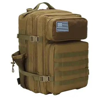 50-литровый военно-тактический рюкзак на открытом воздухе, нейлоновый Спортивный кемпинг, пешие прогулки, Рыбалка, Охота, скалолазание, рюкзак Molle, сумка с держателем для бутылки 1