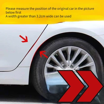 CtsafeproCar Wheel Brow Универсальная Наклейка Против царапин Декоративные Резиновые Средства Защиты Автомобиля От царапин и неровностей 1