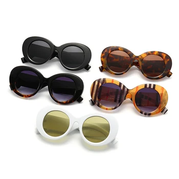 SO & EI негабаритные овальные женские роскошные солнцезащитные очки модного бренда с градиентными оттенками UV400 винтажные мужские солнцезащитные очки в стиле панк 1