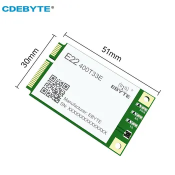 SX1268 433 МГц 470 МГц Беспроводной модуль Lora CDEBYTE E22-400T33E 33dbm 12 КМ Mini PCI-e UART RS485 RS232 USB LBT RSSI Ретрансляционная сеть 1