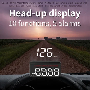Автомобильный дисплей M5 / M8 / M3 Auto OBD2 GPS, аксессуары для автомобильной электроники, проектор HUD на лобовом стекле, цифровой автомобильный спидометр 1