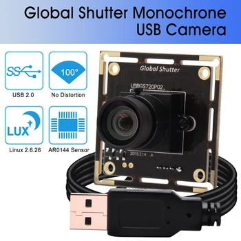 Веб-камера USB с глобальным затвором Высокоскоростная 60 кадров в секунду 720P UVC Plug Play Модуль USB-камеры без водителя 1