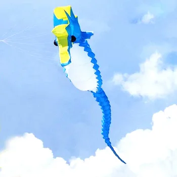 Высококачественная подвесная веревка для стирки белья в виде морского конька длиной 5 м для взрослых развлечений на открытом воздухе Мягкие надувные воздушные змеи из нейлона с рипстопом для шоу животных 1