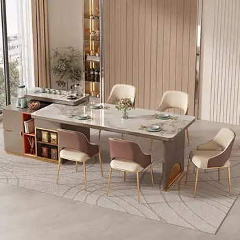 Дизайнерский обеденный стул, современный простой бытовой стул в итальянском стиле со спинкой в стиле ретро, обеденный стул для семейного отдыха со спинкой 1