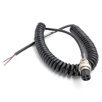 Динамик CB Radio Микрофон CB-12 CB-507 Микрофон 4-контактный кабель для портативной рации Cobra 1